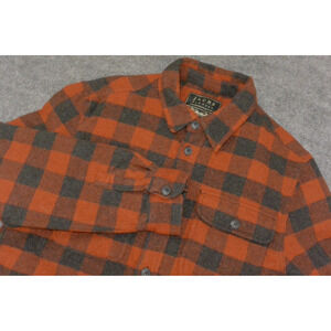 Jachs New York Jacket Mens Large Red Black Buffalo Plaid Shacket Med Weight
